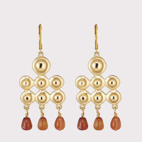 Plissé Copenhagen Bolette Earring Rust