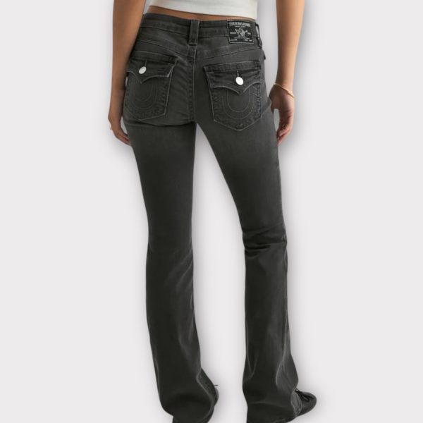 True Religion Becca MR Bootcut Flap Charcoal
