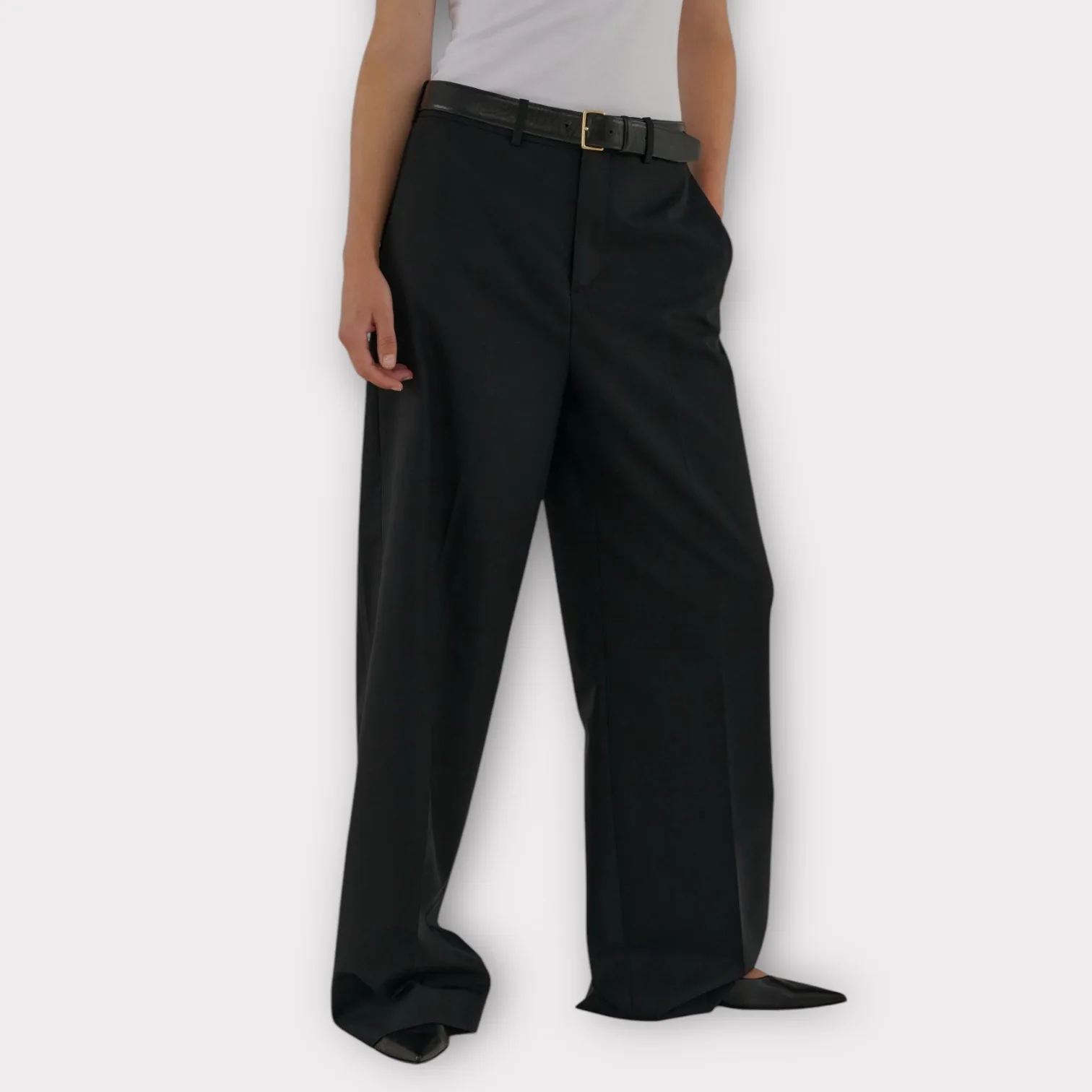 HERMAN Classic Wide Leg Pant Navy