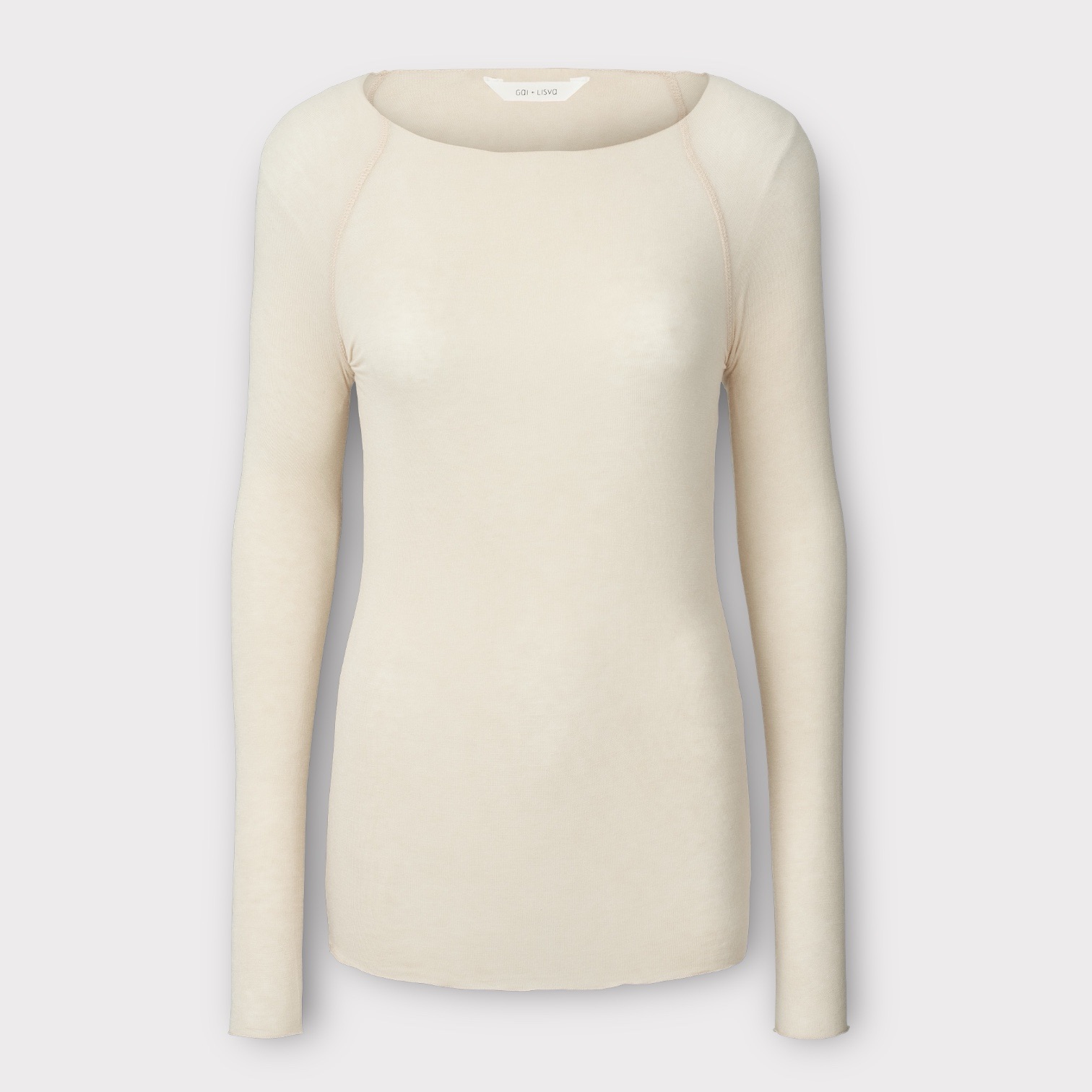 Gai & Lisva Amalie L/S Wool Top Nature 2