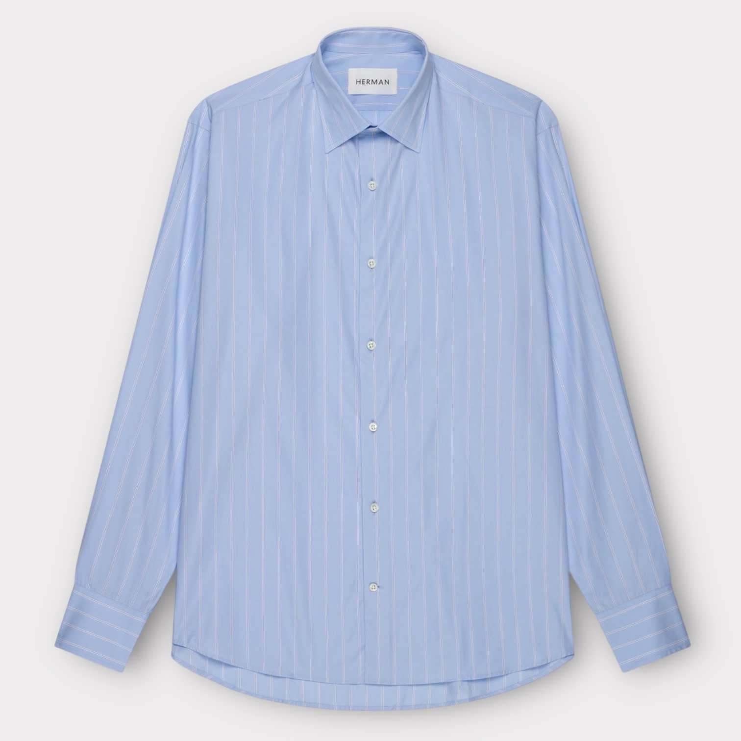 Hermann Shirt Chambray Blue Stripe