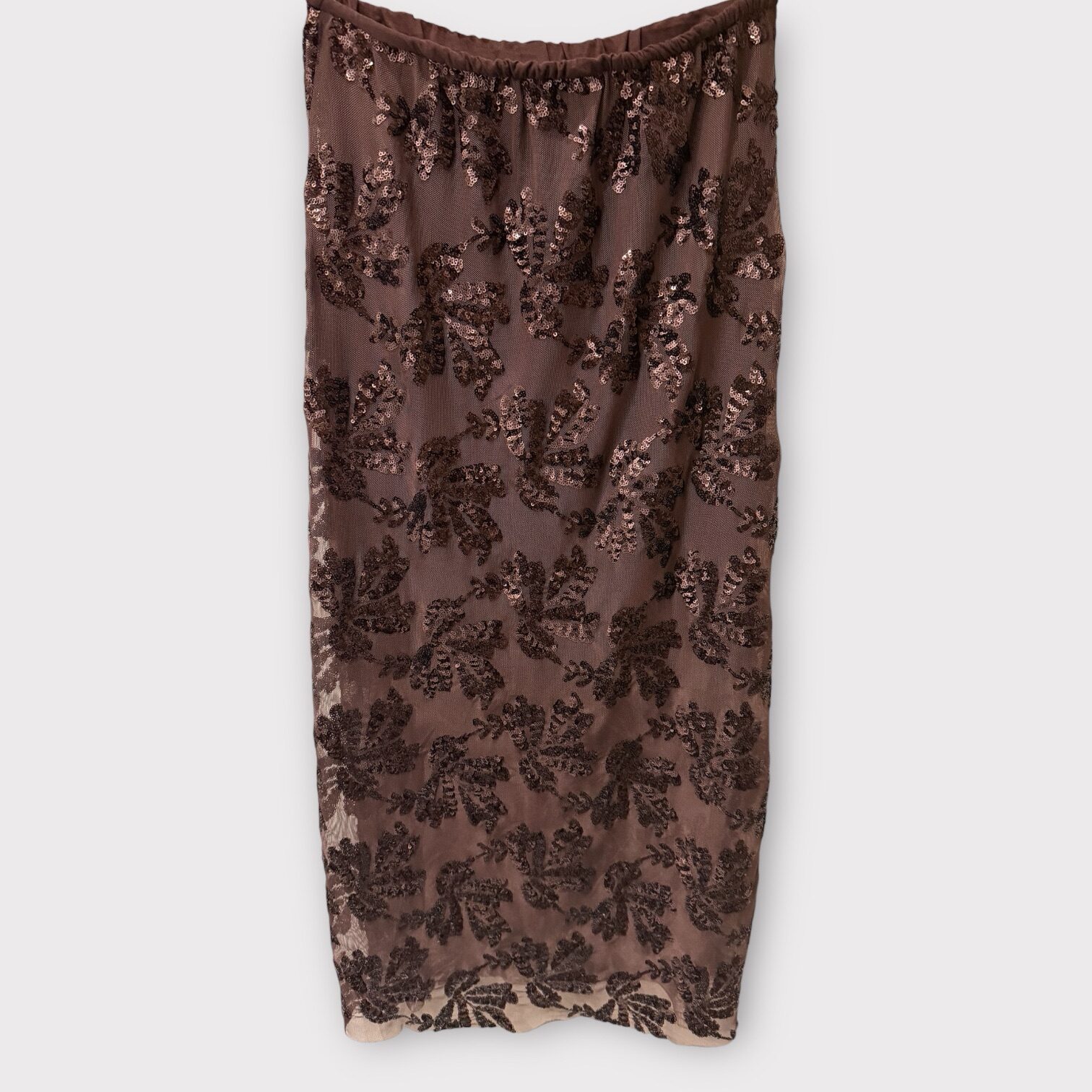Palliet Skirt Mocca Brown