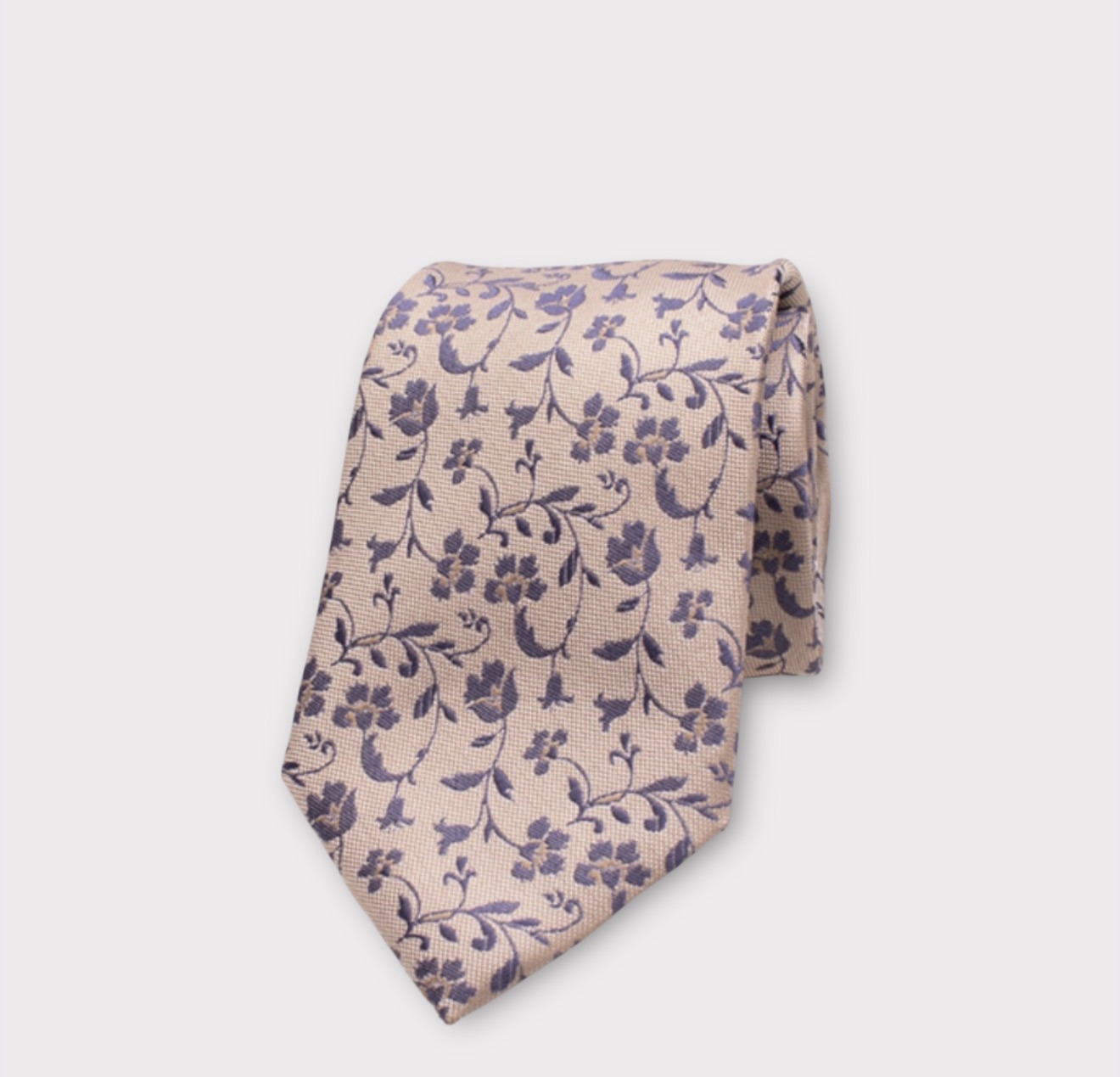 slips beige/blue flower