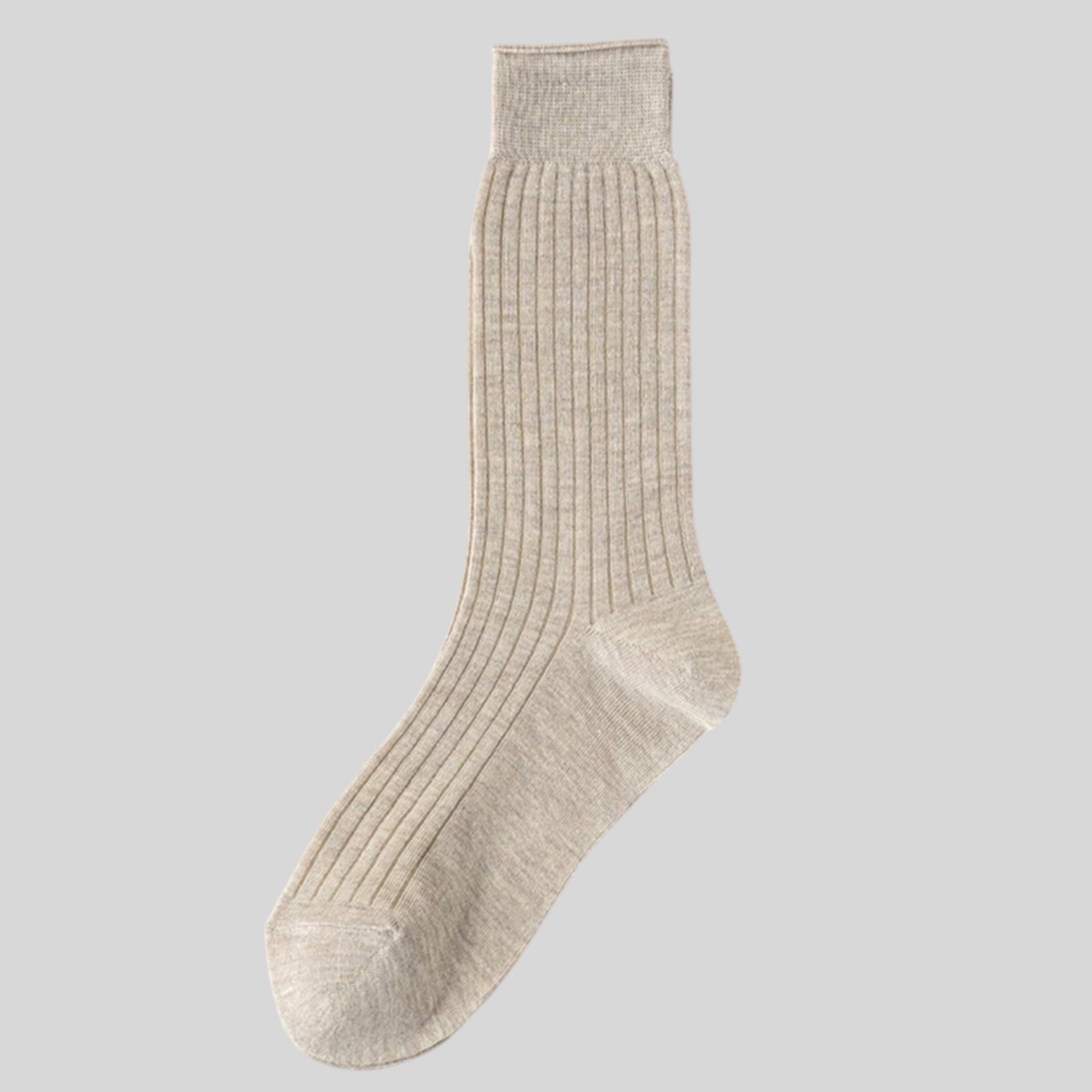 Plissé Copenhagen Margo Bamboo Cotton Sock Beige