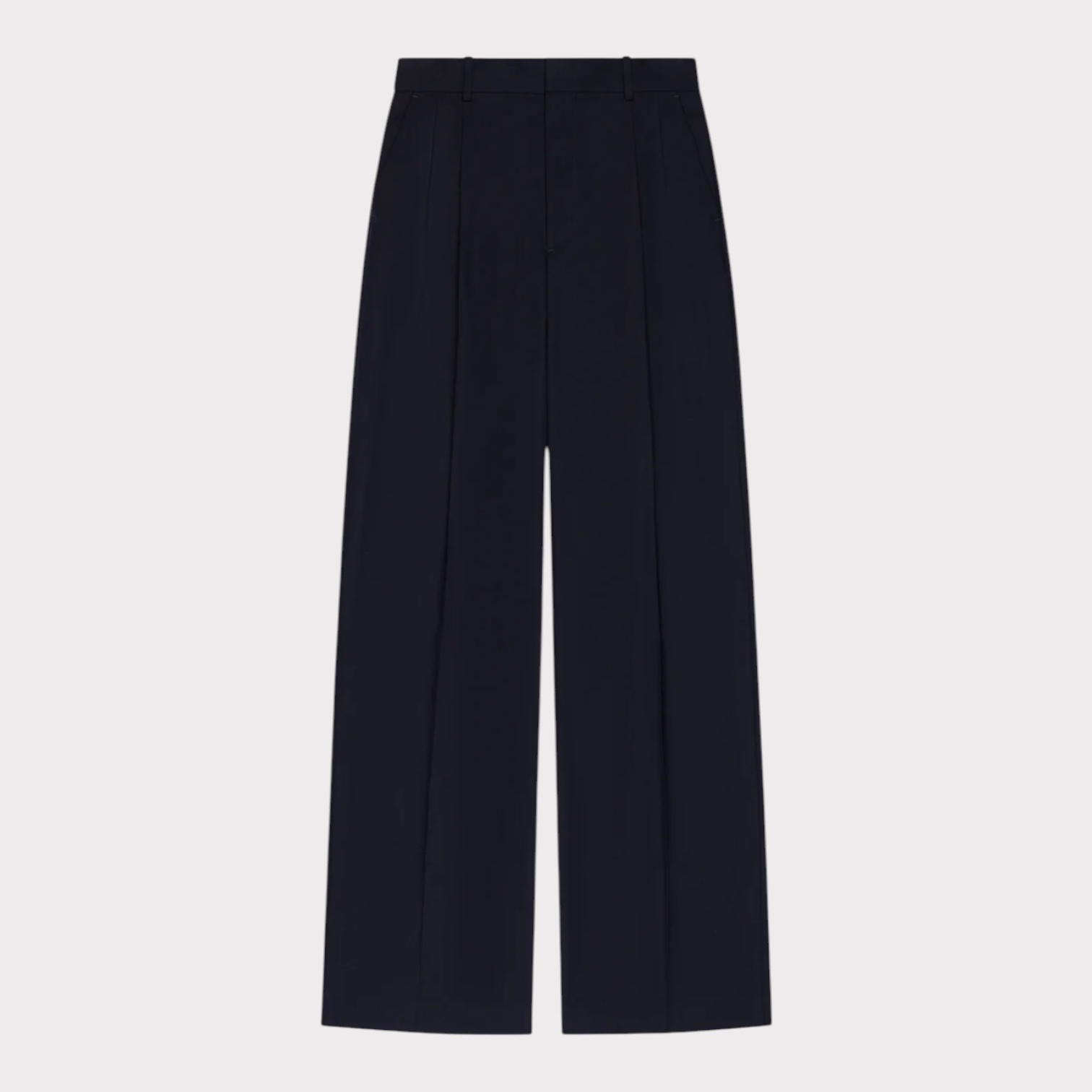 From HERMAN Pleated Pant Wool Navy