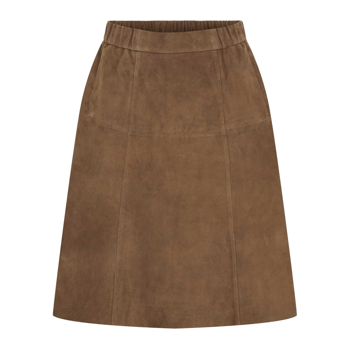 NOBUENOS AIRES Suede Skirt Hazelnut
