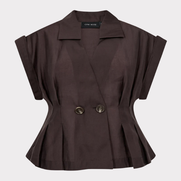 Copenhagen Muse Molly Shirt Mulch Brun