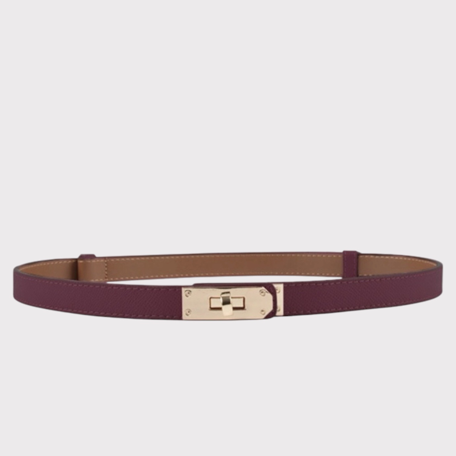 Plisse Copenhagen Ringo Belt Bordeaux