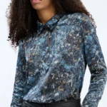Munthe Vignette Top Print Blue