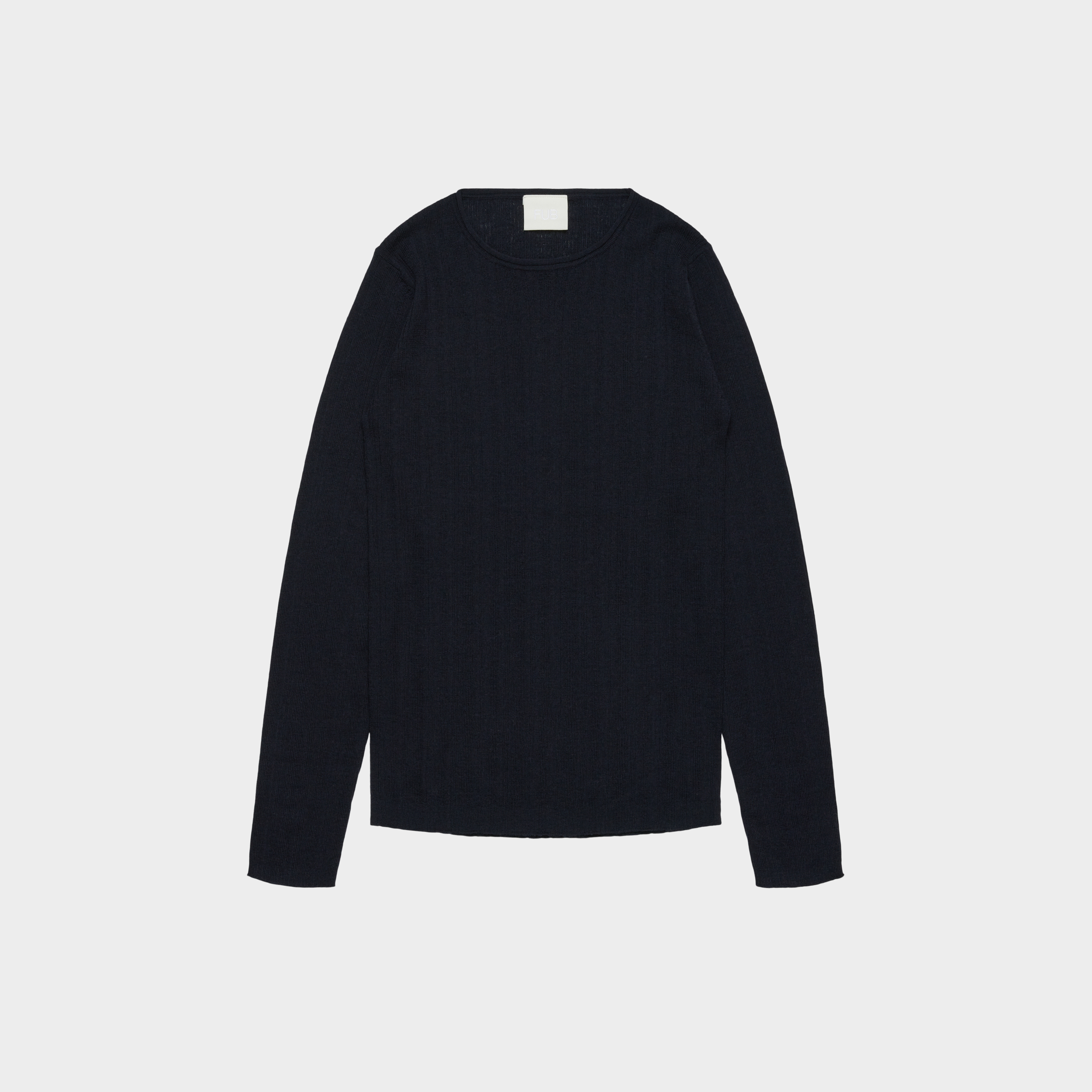 FUB Rib Blouse Navy