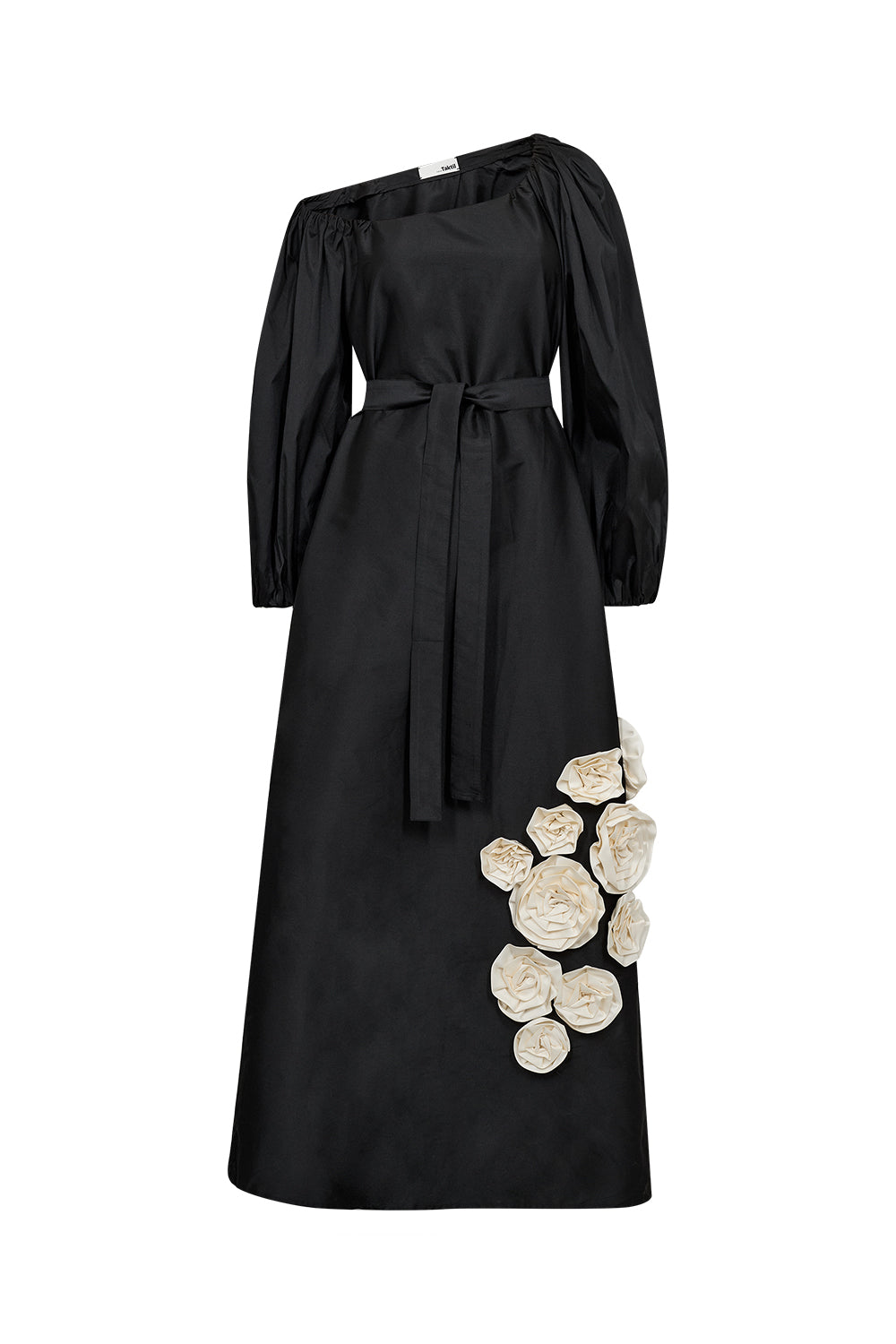 Atelier Taktil Skye Offshoulder Maxidress Black