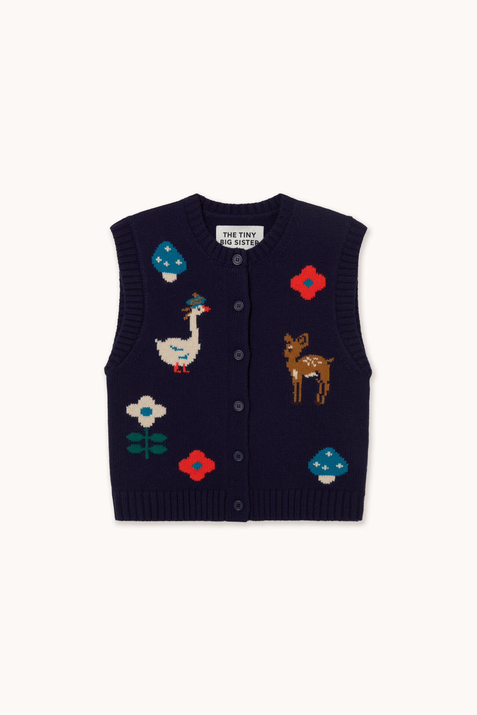 Tinycottons Fall Vest Navy