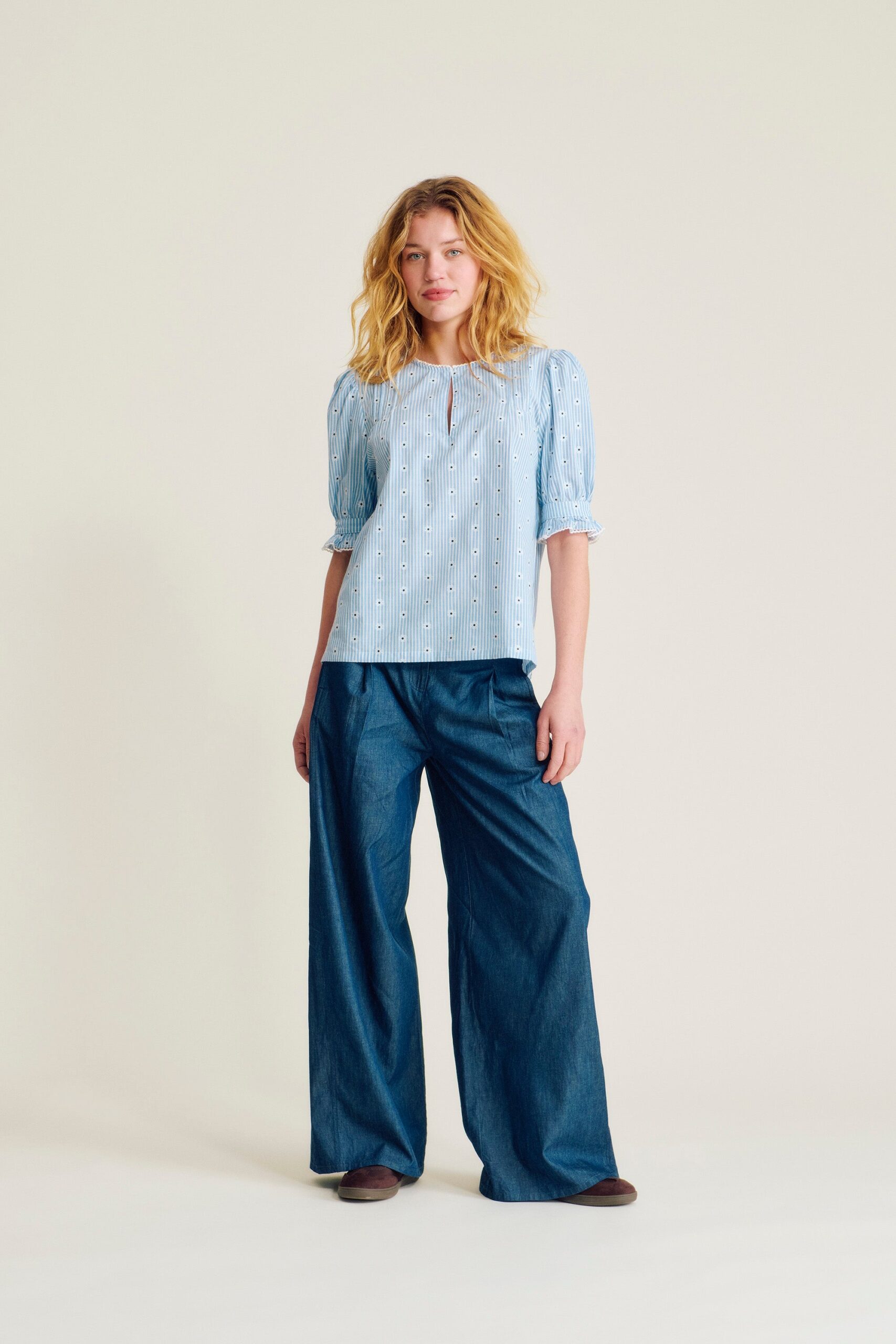 Nué Notes Anchorage Blouse Daisy Blue