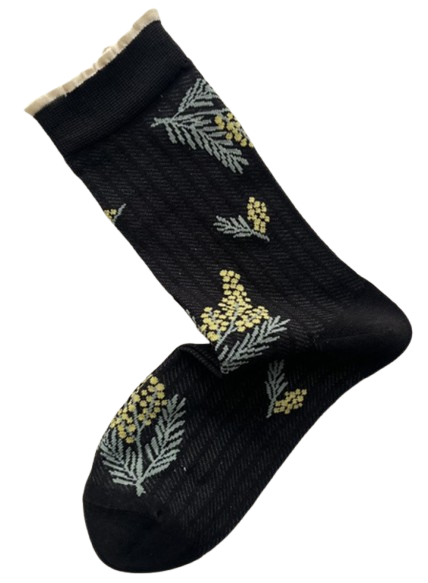 Plissé Copenhagen Derris Sock Black