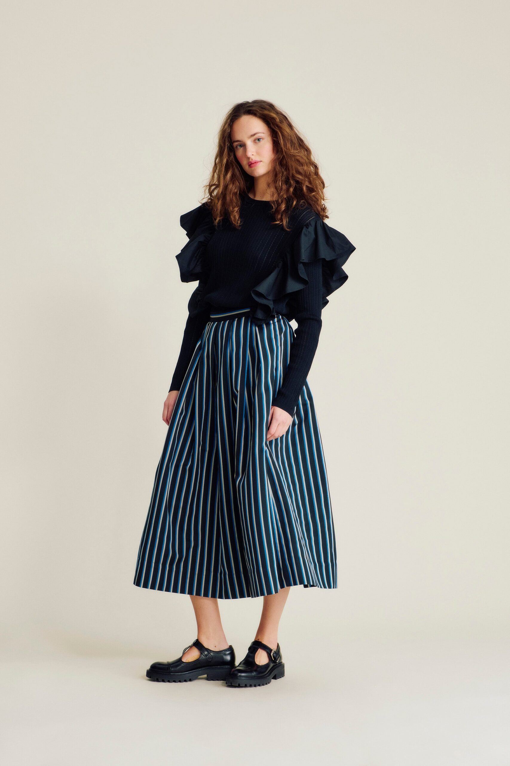 Nué Notes Ikalis Skirt Multi Stripe