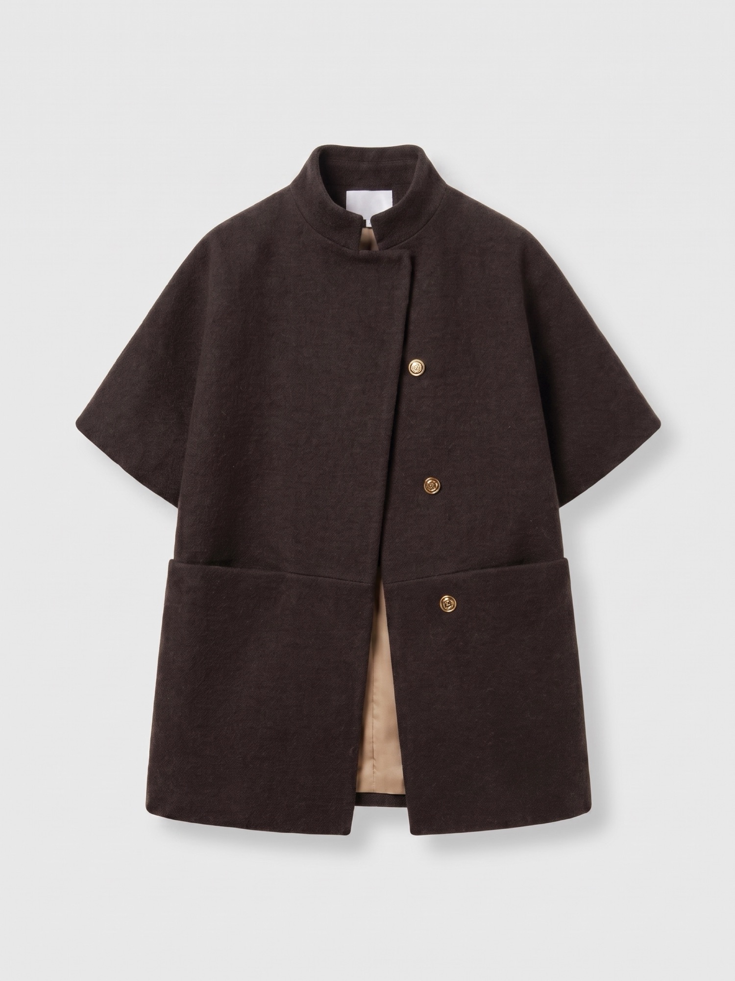 Short Mok Wool Chocolate