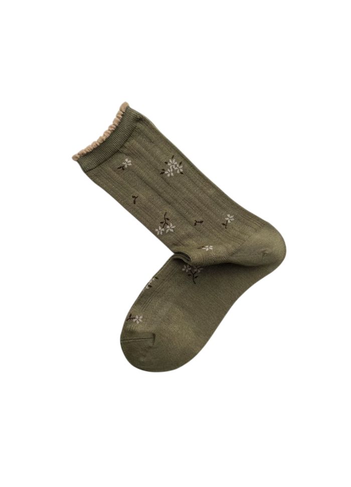 Plissé Copenhagen Jone Sock Army Green