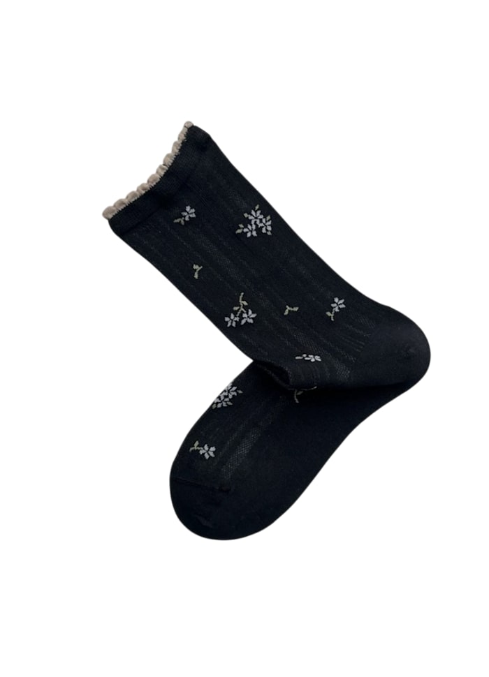 Plissé Copenhagen Jone Sock Black