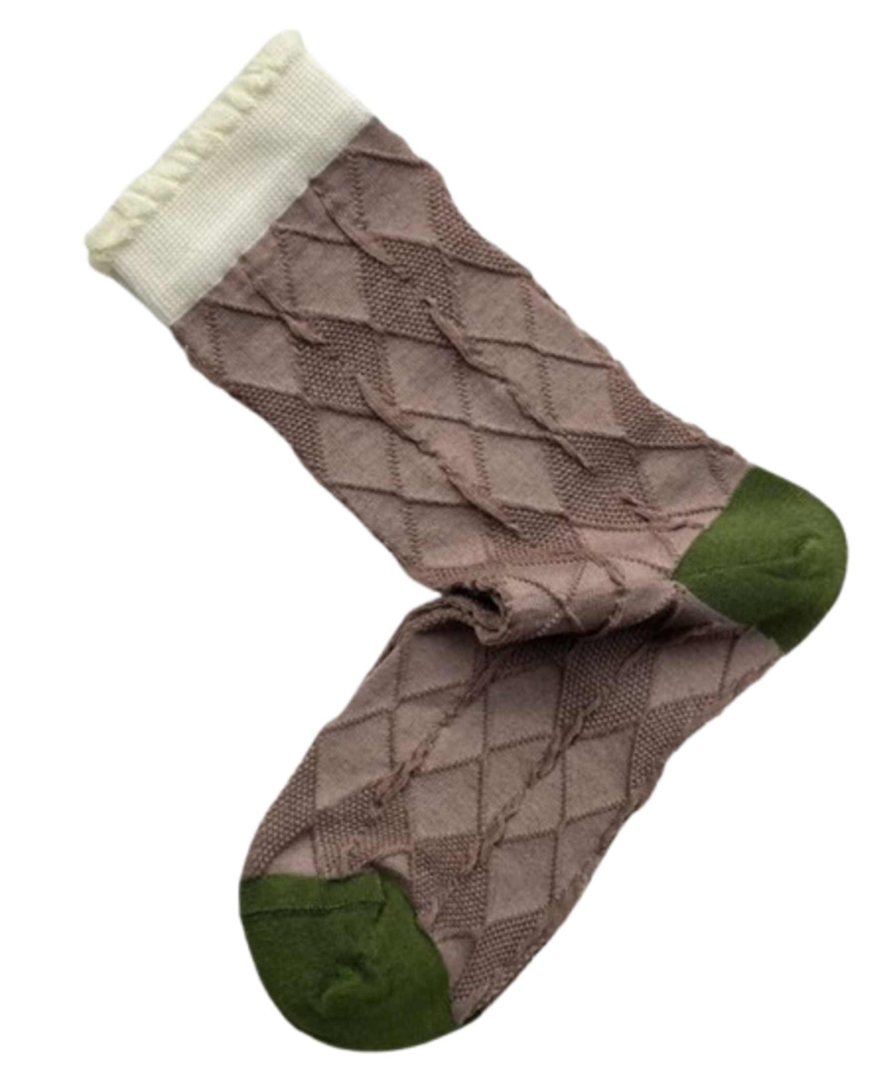 Plissé Copenhagen Ling Sock Brown
